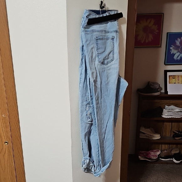 Light Blue Women's Jeans Plus Size 22w - Picture 2 of 3